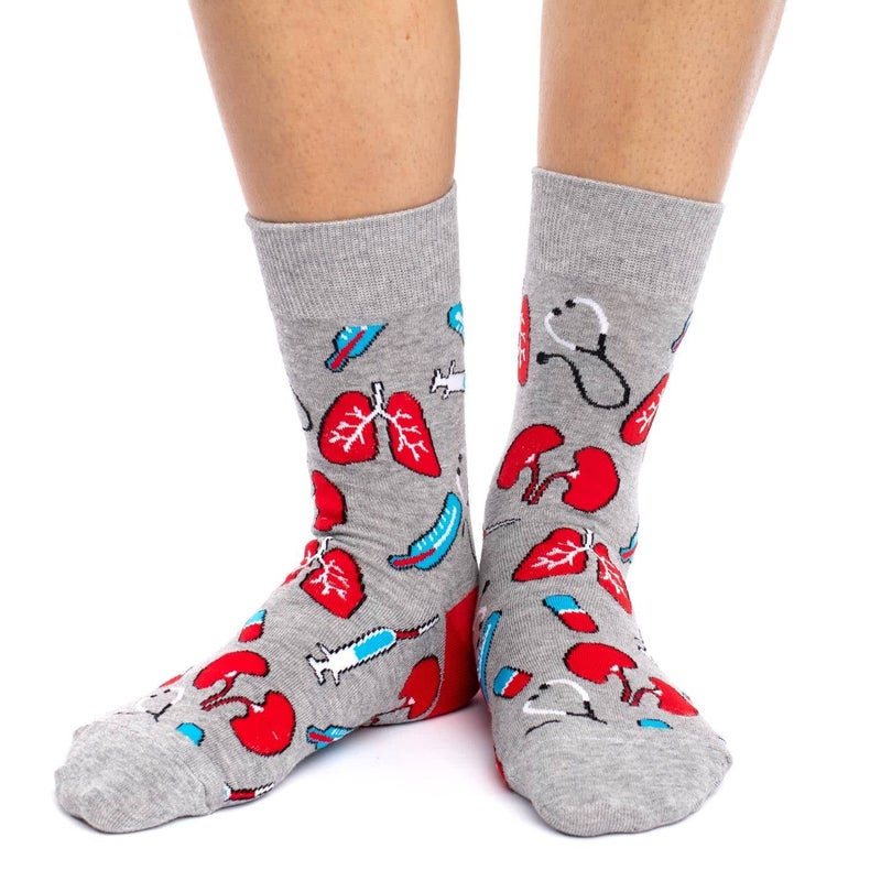 Good Luck Sock جوارب الأطباء والممرضات للنساء من غود لك سوك، للبالغين، مقاس الحذاء 5-9 - Image 2